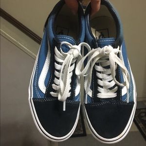 Blue/black old skool vans